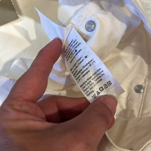 NWT! J Crew White Button Fly High Rise Denim Shorts 29 - Picture 5 of 8